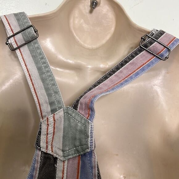 RVCA TOWNHOUSE MULTICOLORED OVERHALLS SIZE XS‎ - Picture 6 of 11